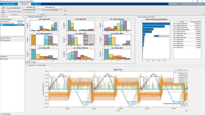 Figure 3. The Diagnostic Feature Designer app.