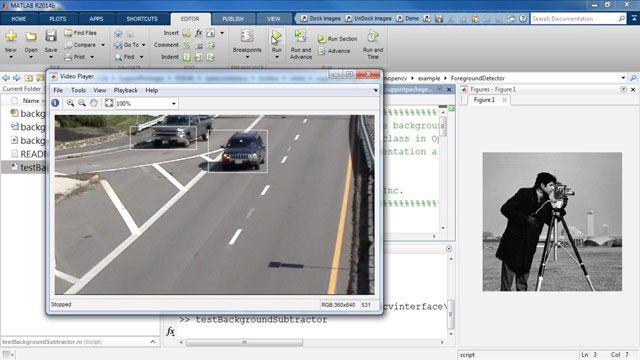 Run OpenCV Examples in MATLAB