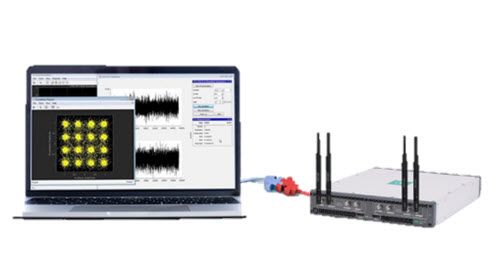 MATLAB 和 USRP X410 设置，演示如何测试宽带无线系统和执行频谱监控。