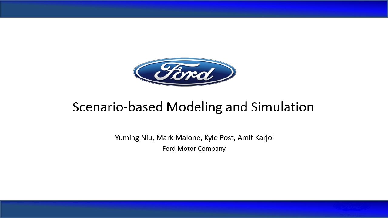 Scenario-Based Modeling and Simulation