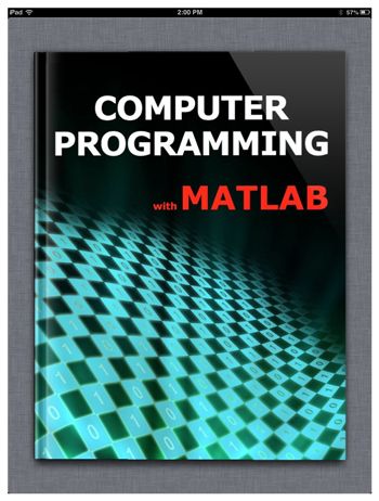 Figure 1. The Computer Programming with MATLAB eBook.