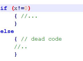 Simple example of dead code