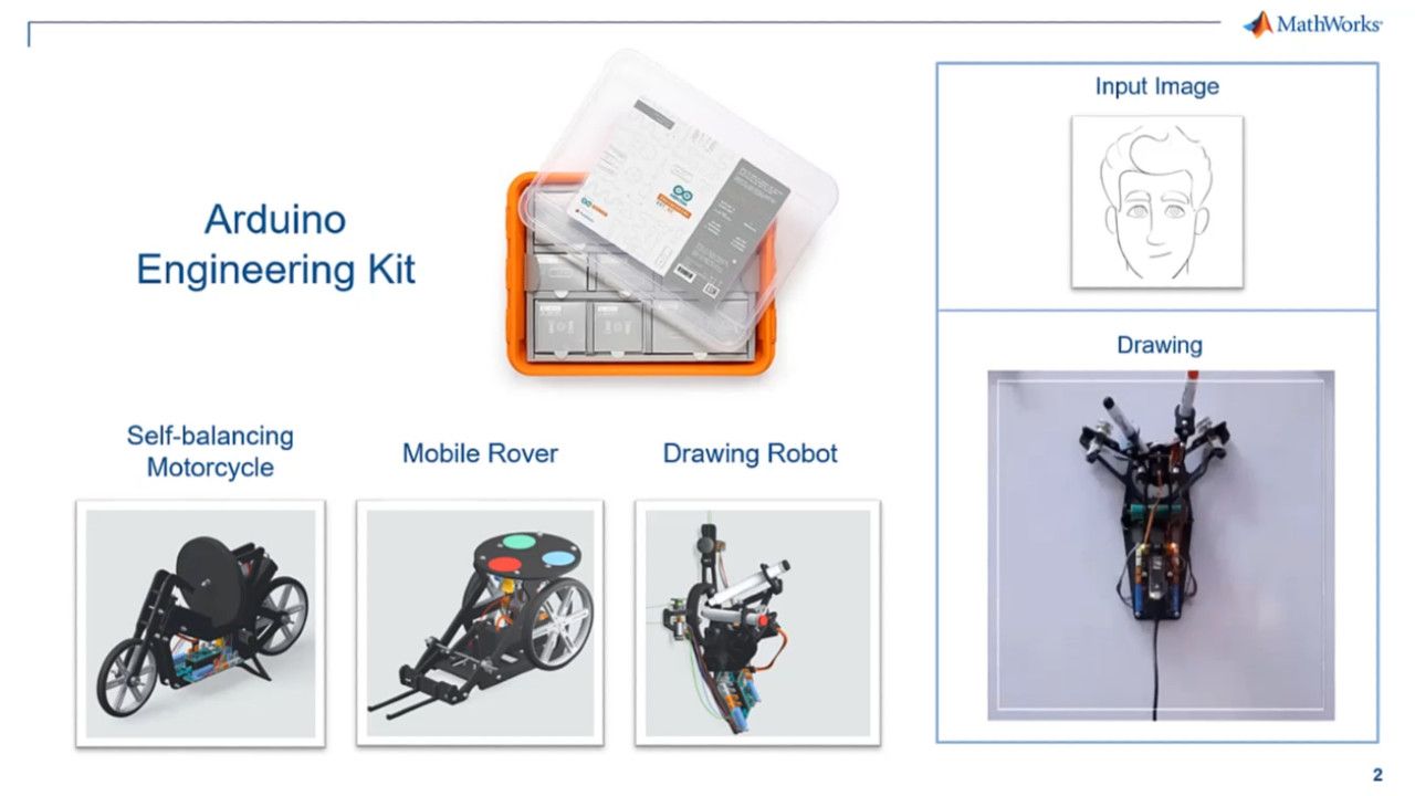 The first video in this series gives an overview of the Arduino Engineering Kit and the drawing robot.