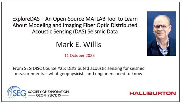 Learn ExploreDAS, an open-source MATLAB based Tool for modeling and imaging Fiber Optic Distributed Acoustic Sensing seismic data.