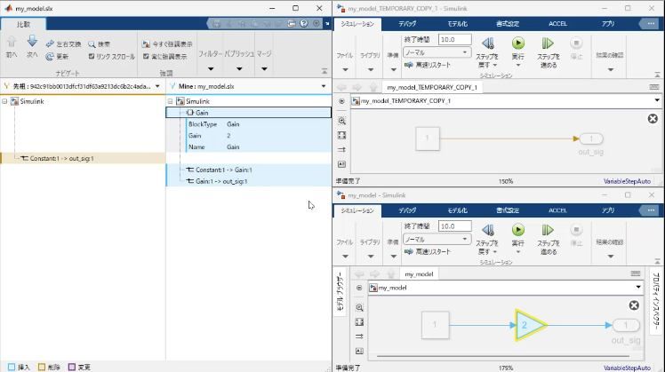 Gitリポジトリを作成して、Git管理を開始します。ローカルリポジトリにファイルを追加してコミットする方法について解説します。 また、Simulinkモデルの変更点を可視化する方法について紹介します。