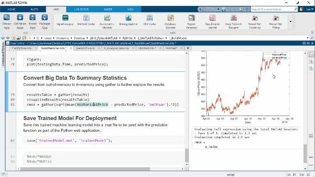 Financial engineers using Python have challenges when building dashboards, creating parallel applications, or implementing deep learning. See how to overcome these challenges by using Python with MATLAB.