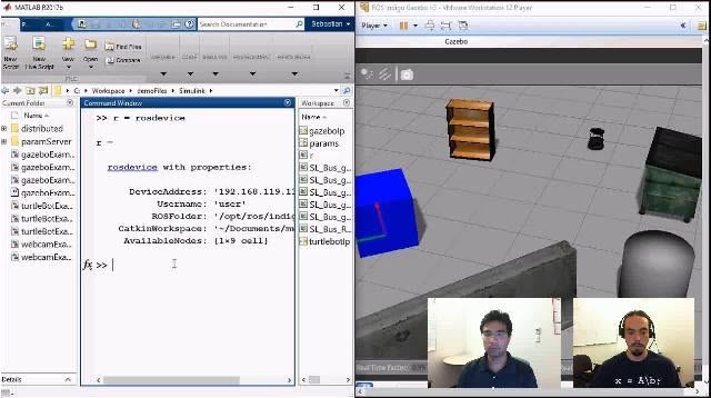 Join Sebastian Castro and Pulkit Kapur as they show how automatic code generation tools can help you deploy algorithms developed in MATLAB and Simulink to run in the Robot Operating System (ROS).