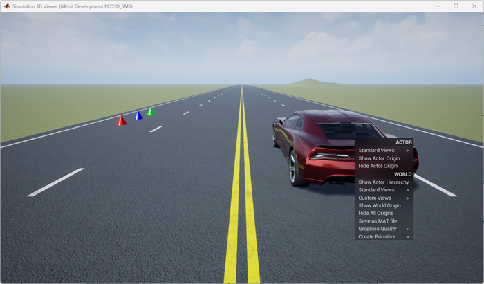 Actor with context menu.