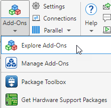 Get Add-Ons menu choice