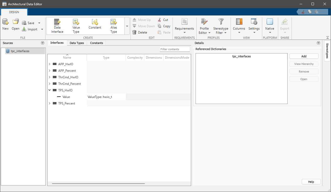 Image of Architectural Data Editor