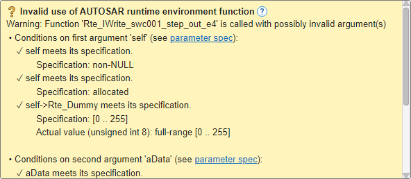 Result details window