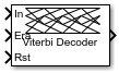Viterbi Decoder block with optional erasure and reset ports enabled