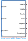 Deep Learning HDL Output Format Block