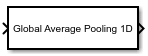 Global Average Pooling 1D Layer block