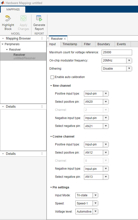 Resolver peripheral