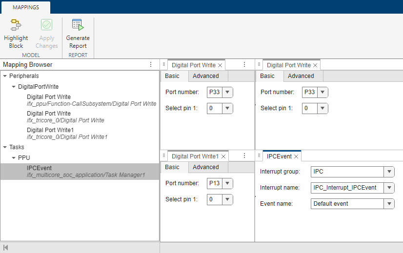 Hardware Mapping for Top Level Model