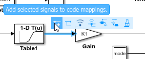 Action bar that appears over signal line when you pause on ellipsis.