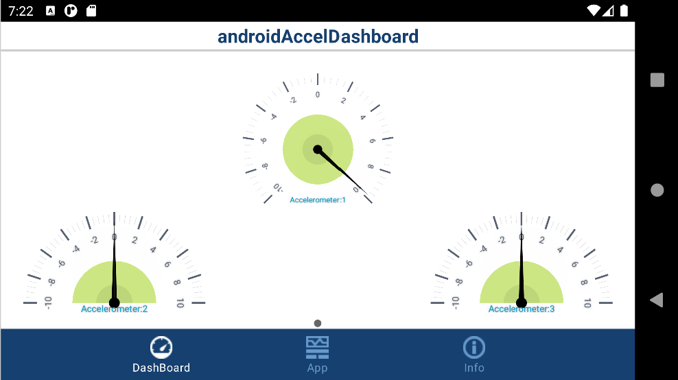 Monitor Accelerometer Data Using Gauges on Android