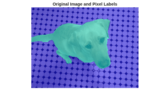 Figure contains an axes object. The hidden axes object with title Original Image and Pixel Labels contains an object of type image.