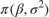 $\pi\left(\beta,\sigma^2\right)$