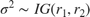 $\sigma^2 \sim IG(r_1,r_2)$