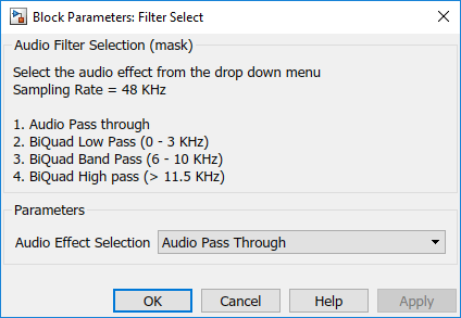Implement an Audio Filter on a Zynq Board