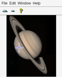 Figure Overview (Saturn) contains an axes object and other objects of type uipanel, uitoolbar, uimenu. The hidden axes object contains 8 objects of type line, patch, image.