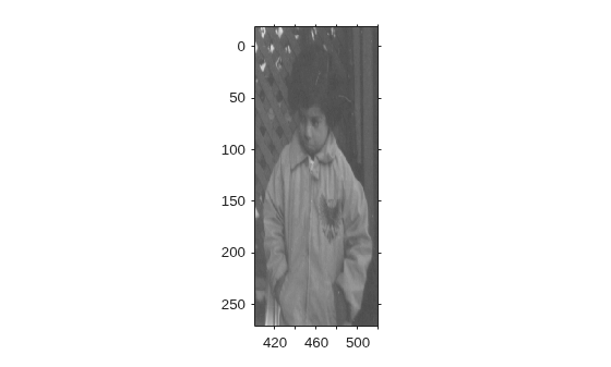Figure contains an axes object. The axes object contains an object of type image.