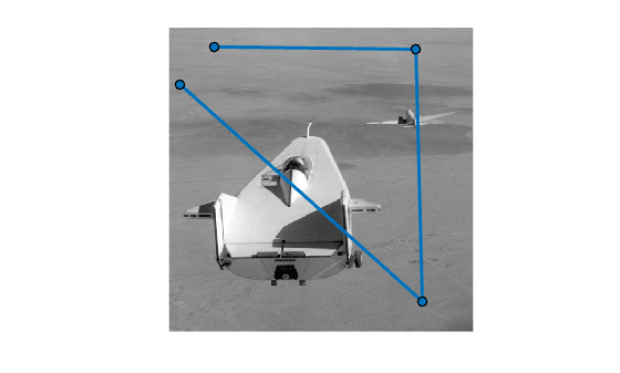 Figure contains an axes object. The hidden axes object contains 2 objects of type image, images.roi.polyline.