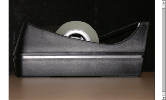 Figure Tape contains an axes object and another object of type uipanel. The hidden axes object contains an object of type image.