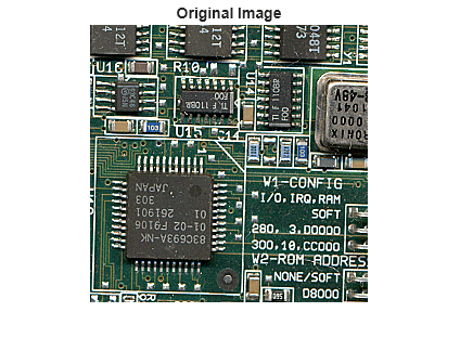 Figure contains an axes object. The hidden axes object with title Original Image contains an object of type image.