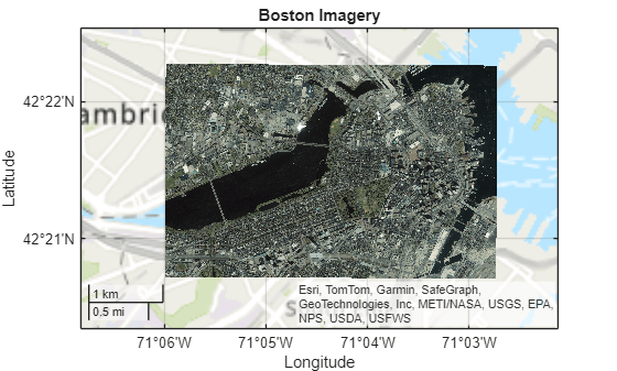 Figure contains an axes object with type geoaxes. The geoaxes object contains an object of type rasterimage.