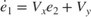 $\dot{e}_1 = V_x e_2+V_y$