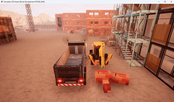 Simulate Construction Vehicles in Unreal Engine for Material Handling