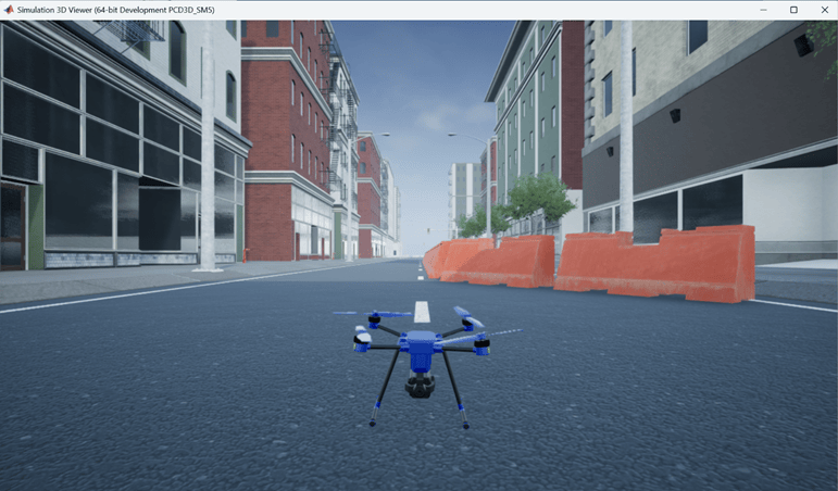 Unreal Engine showing completed flight