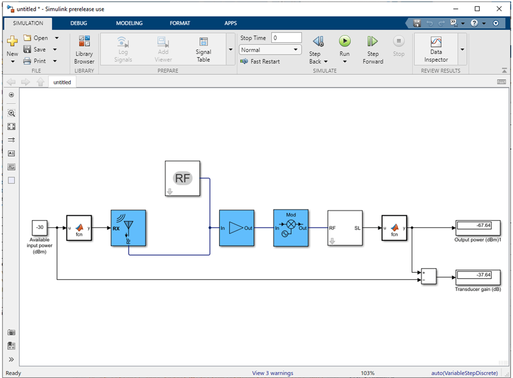 Design RF Chain Using RF Antenna Object