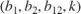 $(b_1,b_2,b_{12},k)$