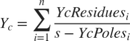 $Y_c = \displaystyle\sum_{i=1}^{n} \frac{YcResidues_i}{s-YcPoles_i}$