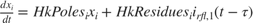 $\frac{d x_i}{d t} = HkPoles_i x_i + HkResidues_i i_{rfl,1}(t-\tau)$