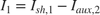 $I_1 = I_{sh,1} - I_{aux,2}$