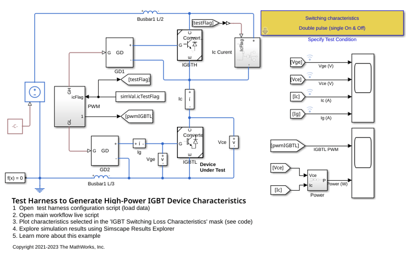 Test Harness to Generate High-Power IGBT Device Characteristics
