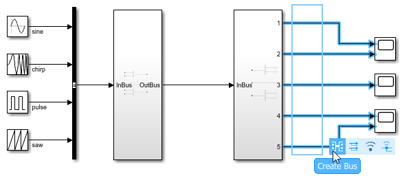 Pointer on Create Bus for output lines