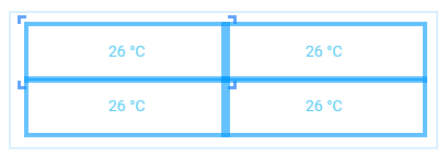 Four copies of the Display block arranged in a grid