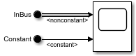 Bus with propagated signal label <nonconstant> and signal with propagated signal label <constant>