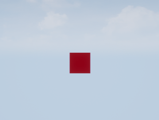 Box actor in 3D environment.