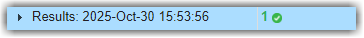 Test Manager result showing 1 passed test after re-running Detect set in SIL mode