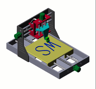 Model a Cartesian 3-D Printer