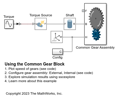 Using the Common Gear Block