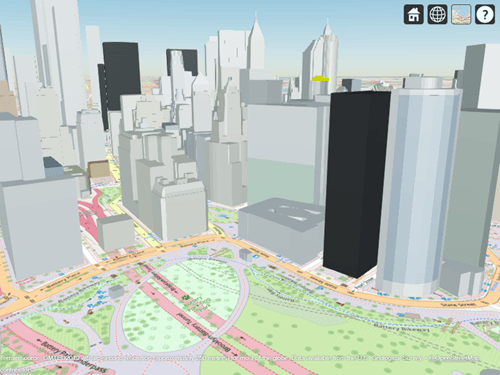 Site Viewer with buildings