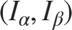 $({I_\alpha },{I_\beta })$